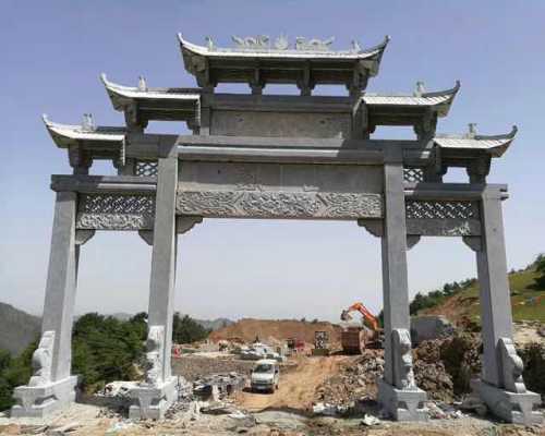 新農(nóng)村建設(shè)村莊村口安裝的石牌坊