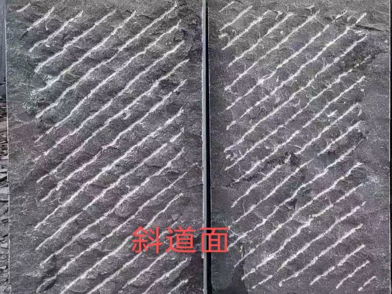 青石板攢道面，青石板手嶄面找魯青石材